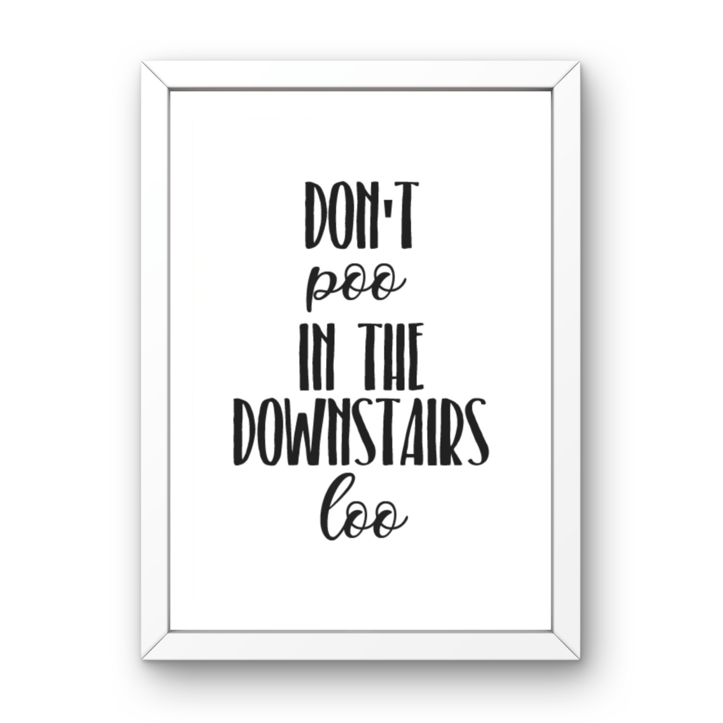 Don't Poo in the Downstairs Loo