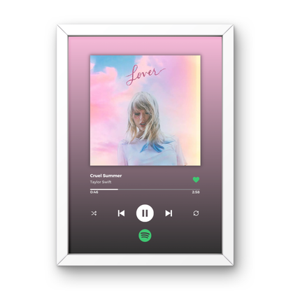 Personalised Spotify Inspired Print