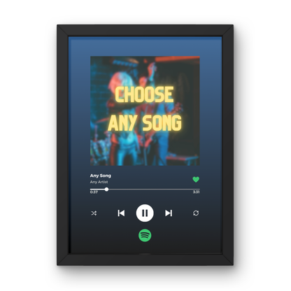 Personalised Spotify Inspired Print