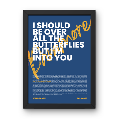 Still Into You Lyrics Print
