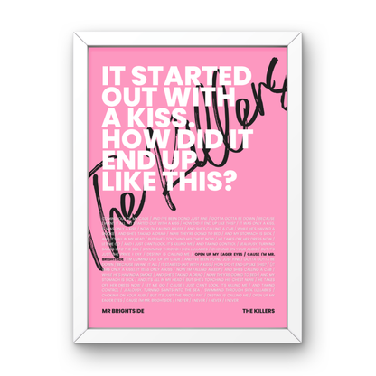 Mr Brightside Lyrics Print