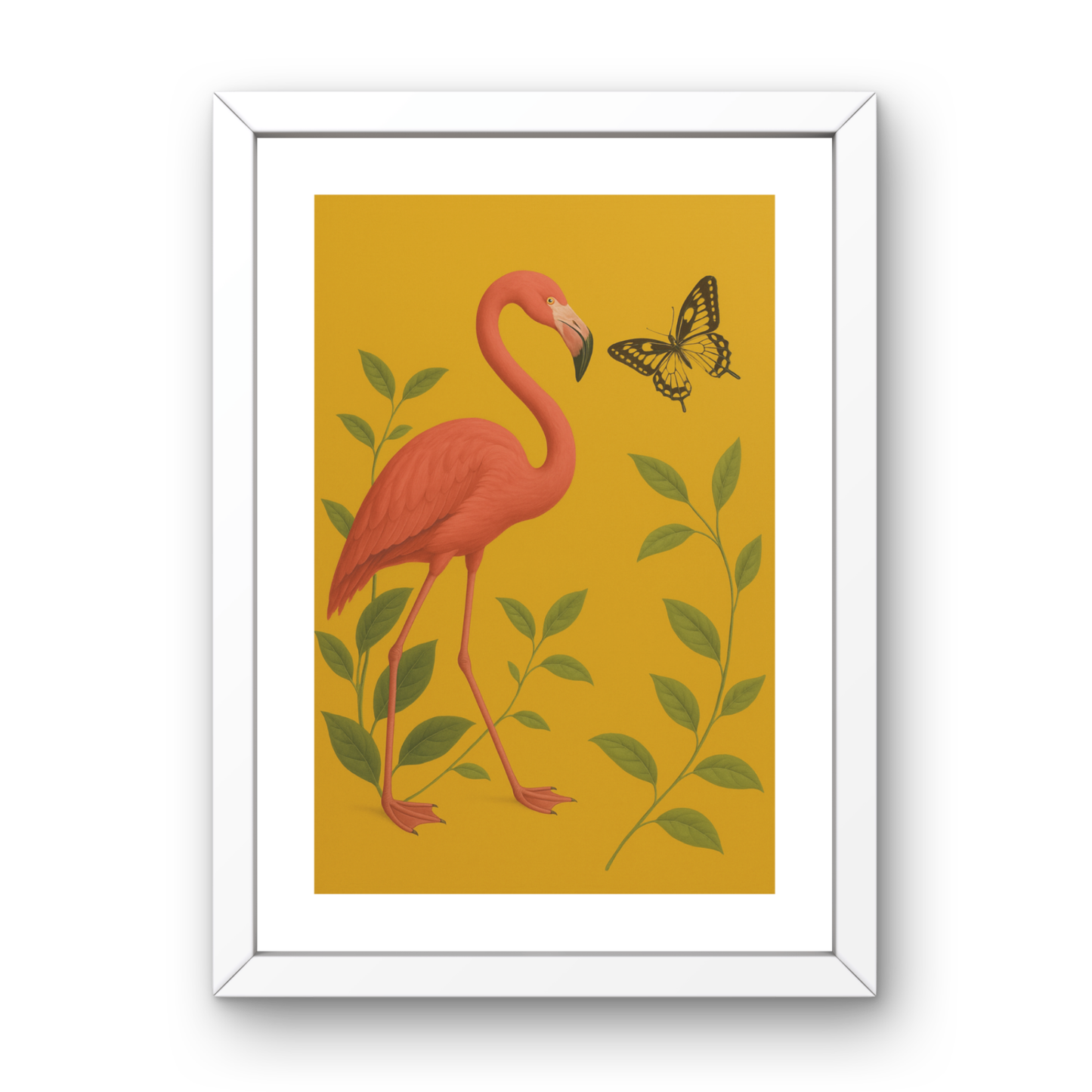 Flamingo & Butterfly