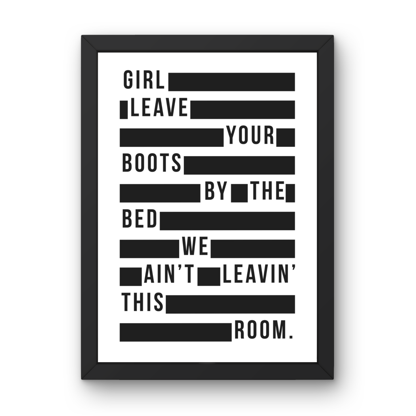 Leave Your Boots