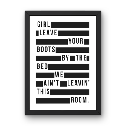 Leave Your Boots