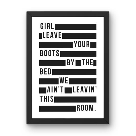 Leave Your Boots