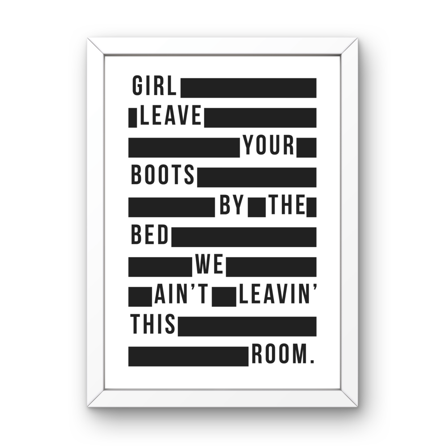 Leave Your Boots